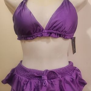 Beach Joy 2-Piece Bathing Suit Purple